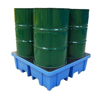 4 drum poly spill pallet